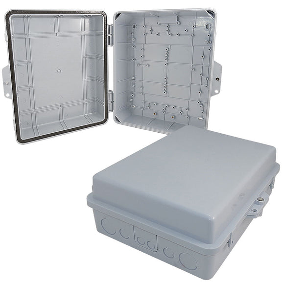Altelix 14x11x5 PC + ABS Weatherproof Utility Box NEMA Enclosure with Hinged Door