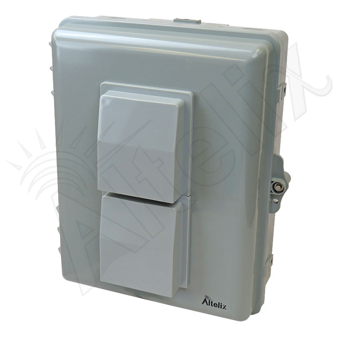 Altelix Weatherproof Vented WiFi Enclosure with No-Drill Equipment Mounting Plate, 120VAC Outlets and Power Cord-3