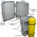 Altelix 15x10x5 Pole Mount NEMA 4X Polycarbonate + ABS Weatherproof Enclosure-2