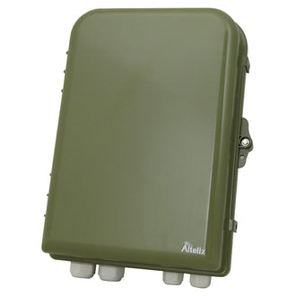 Buy green Altelix 15x10x5 Pole Mount NEMA 4X Polycarbonate + ABS Weatherproof Enclosure