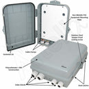 Altelix 15x10x5 Polycarbonate + ABS NEMA 4X RF Transparent Outdoor WiFi Enclosure with No-Drill PVC Equipment Mounting Plate-2