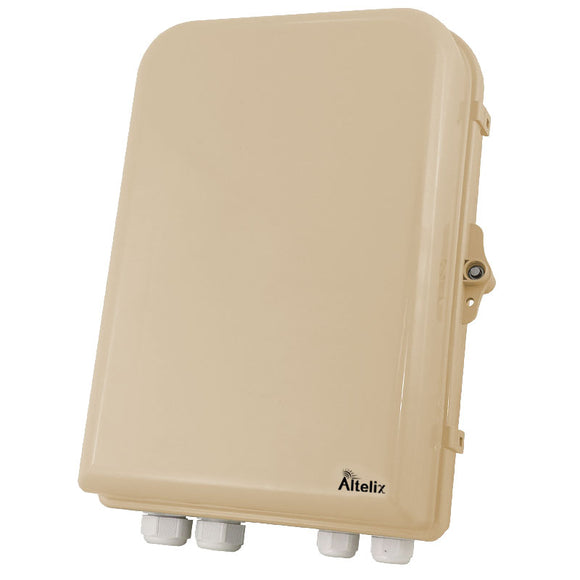 Altelix 15x10x5 Polycarbonate + ABS NEMA 4X RF Transparent Outdoor WiFi Enclosure with No-Drill PVC Equipment Mounting Plate