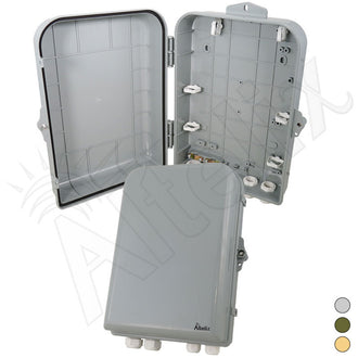 Buy gray Altelix 15x10x5 NEMA 4X Polycarbonate + ABS Weatherproof Enclosure