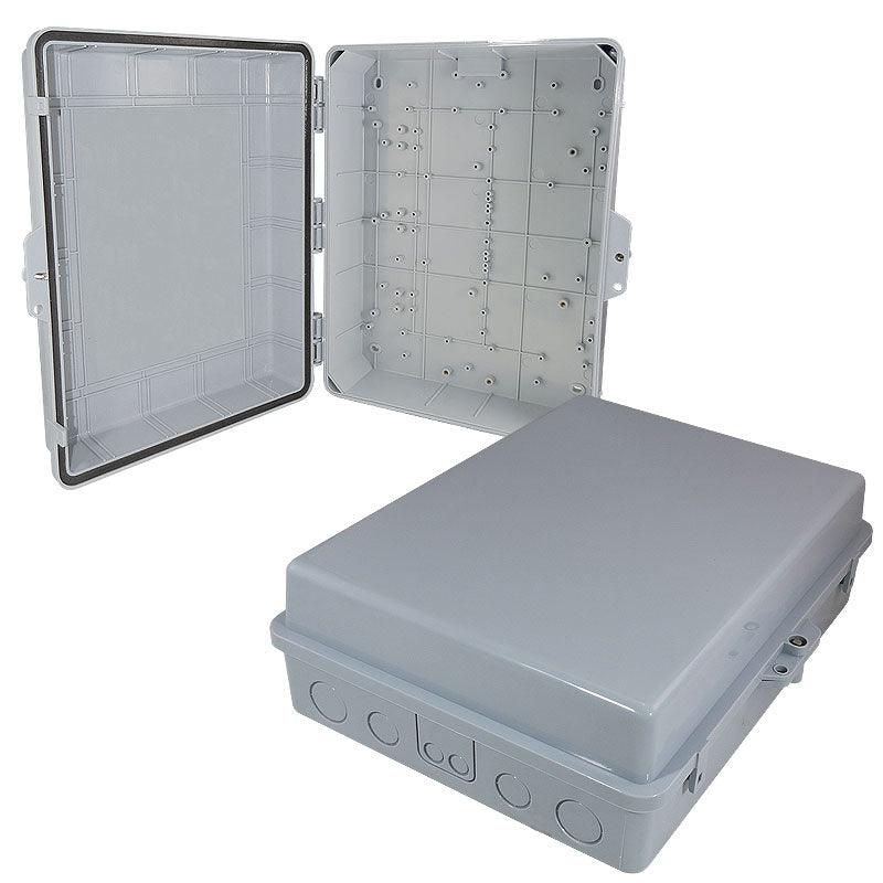 Altelix 17x14x6 PC + ABS Weatherproof Utility Box NEMA Enclosure with Hinged Door