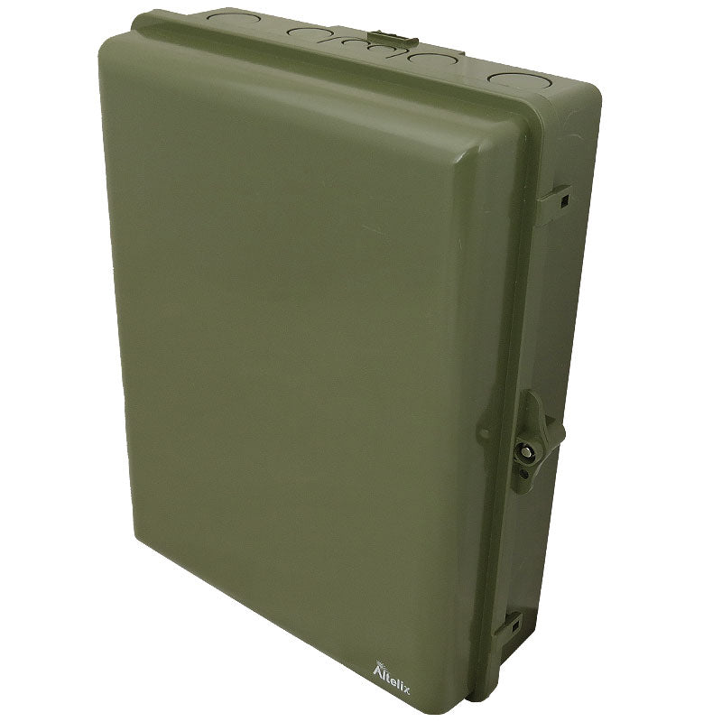 Buy green Altelix 17x14x6 PC + ABS Weatherproof Utility Box NEMA Enclosure with Heavy Duty Pole Mount Kit