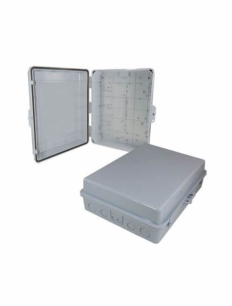 Altelix 17x14x6 Polycarbonate + ABS RF Transparent Outdoor WiFi Enclosure with No-Drill PVC Equipment Mounting Plate-3