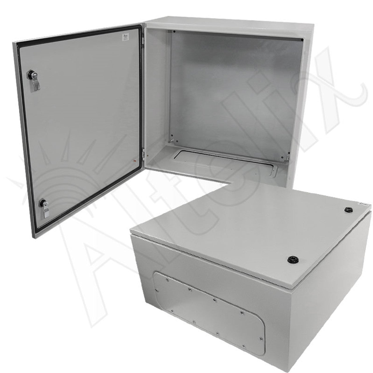 Altelix NEMA 4X Steel Weatherproof Enclosure with Steel Equipment Mounting Plate-10