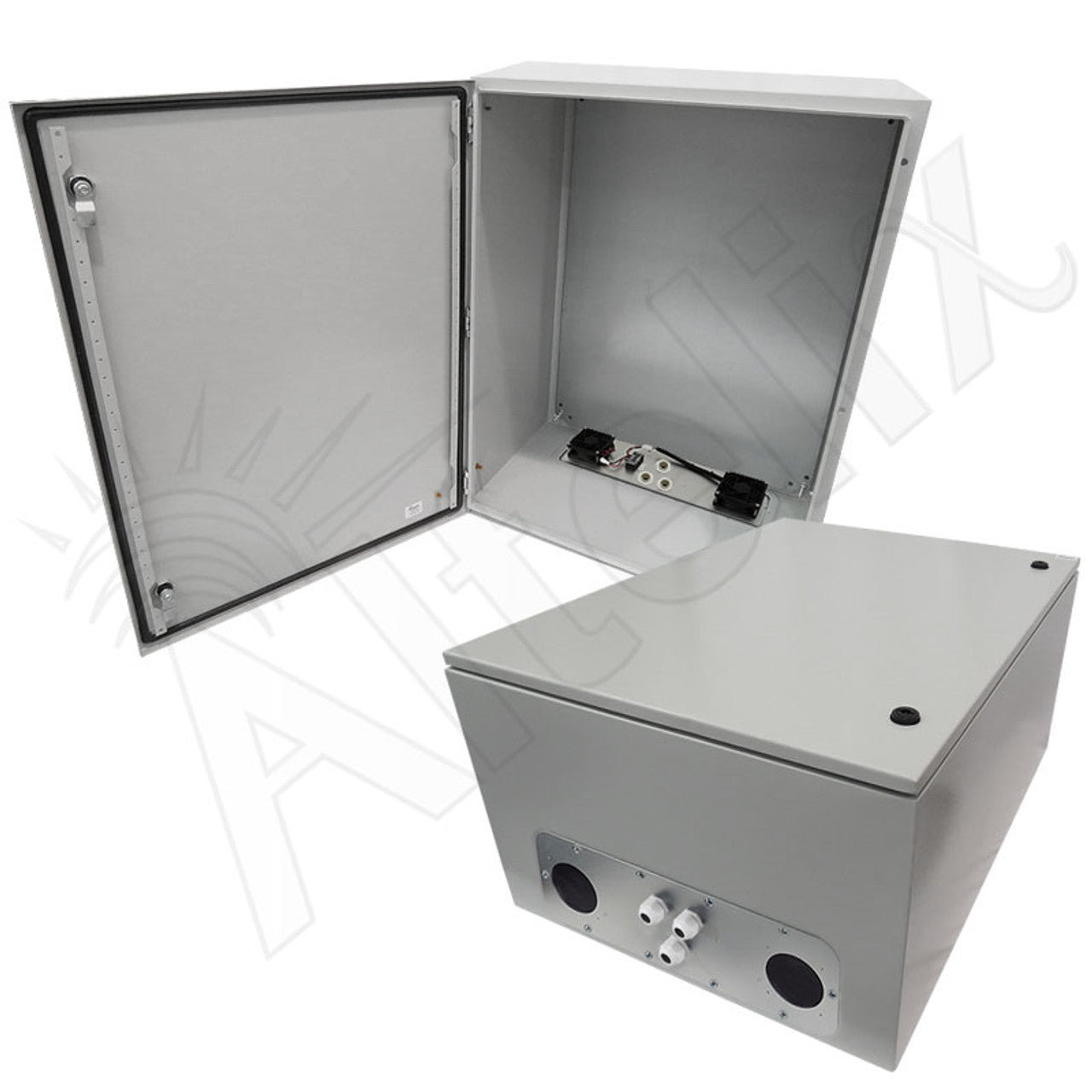 Altelix Steel Weatherproof NEMA Enclosure with Dual 24 VDC Cooling Fans-6
