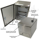 Altelix Industrial DIN Rail NEMA 4X Stainless Steel Weatherproof Enclosure-2