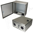 Altelix Vented Stainless Steel Weatherproof NEMA Enclosure with Steel Equipment Mounting Plate-3