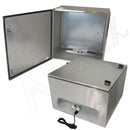 Altelix NEMA 4X Stainless Steel Weatherproof Enclosure with 120 VAC Outlets and Power Cord-4