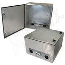 Altelix Vented Stainless Steel Weatherproof NEMA Enclosure with Steel Equipment Mounting Plate-5