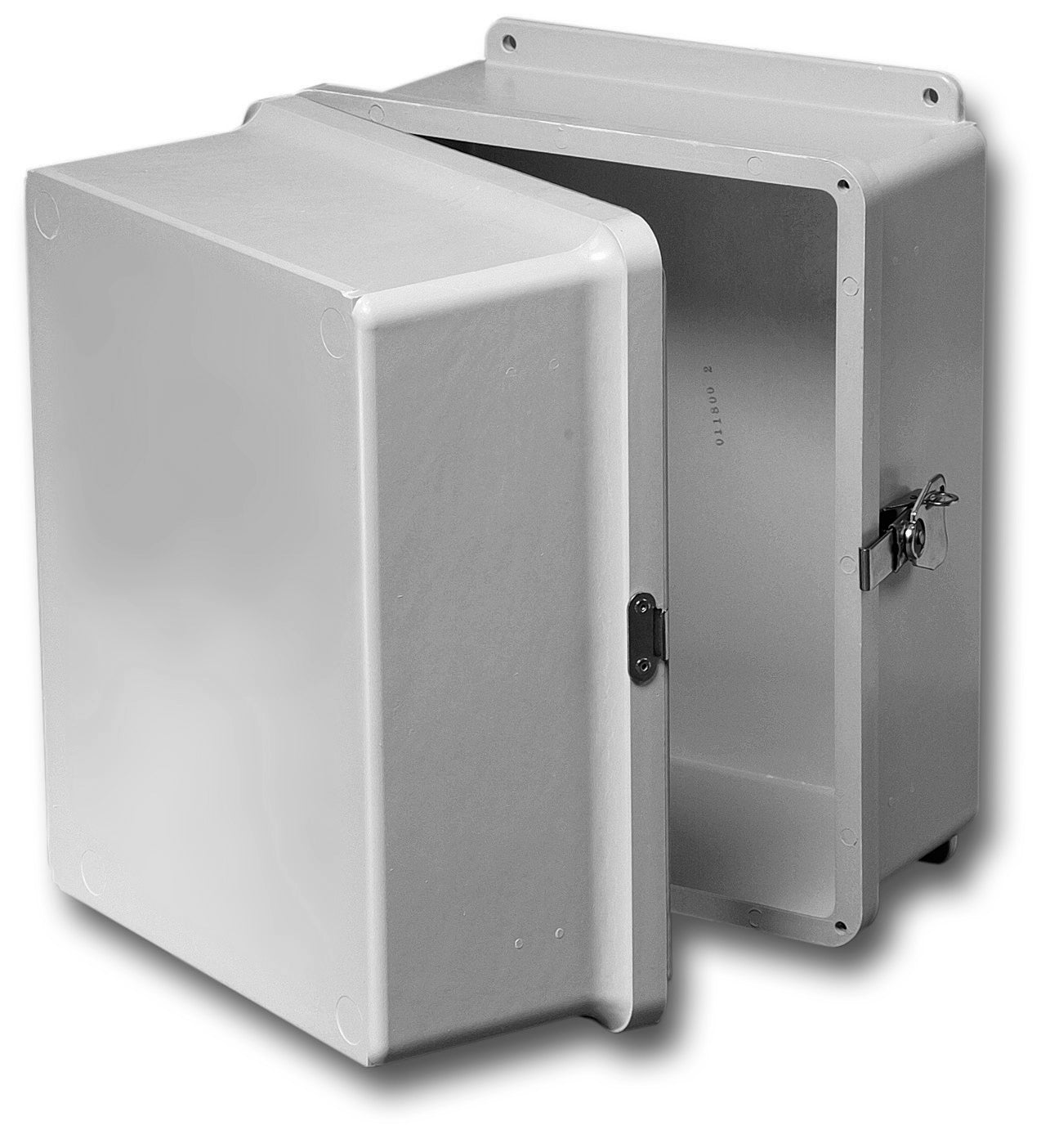 N4X   FG   XD Series     Fiberglass Enclosures with Extra Depth and Hinged Cover     Includes Twist Latch