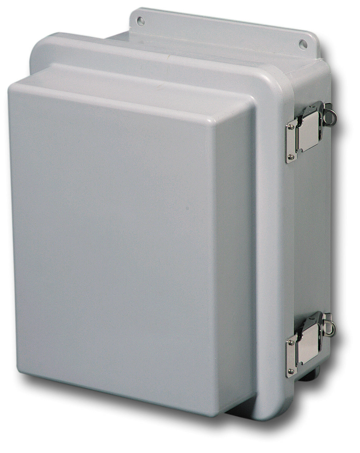 N4X   FG   RCHQR Series     Fiberglass Enclosures with Raised Hinged Cover and Quick Release Latch