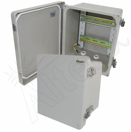 Altelix Industrial DIN Rail Enclosure Fiberglass NEMA 4X IP66
