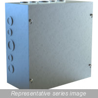 Type 1 Unpainted Galvanized Steel Junction Box Screw Cover w/Knockouts