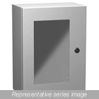 Type 4X Stainless Steel Wallmount Enclosure with Window Eclipse Series