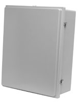 Type 4X Polyester Junction Box with Raised Lid (Window Door) PJ Series Continuous Hinge Door with Twist Latches